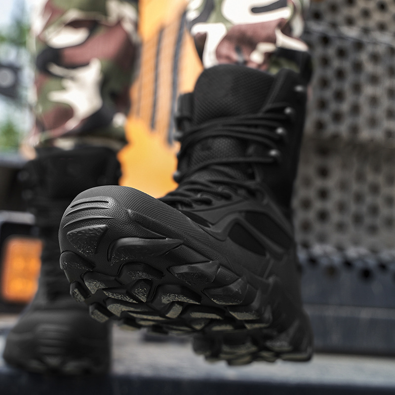 Men's Military Desert Combat Boots Waterproof Non-Slip Hiking Boots Work Boots