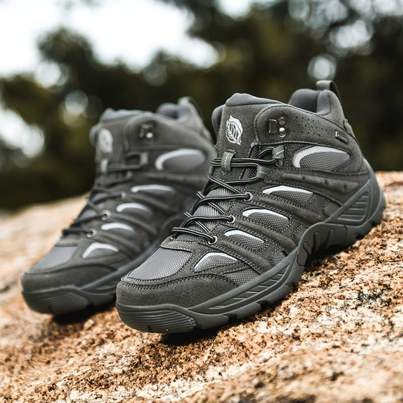 Men’s Orthotic Hiking Work Boots – Arch Support, Wide Toe Box, Protective Design, All-Day Stability
