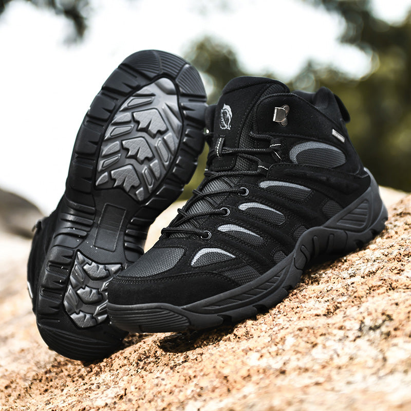 Men’s Orthotic Hiking Work Boots – Arch Support, Wide Toe Box, Protective Design, All-Day Stability