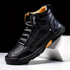 (🎁#2 Best Seller) Men's Handmade Leather Boots Waterproof Arch Support Spacious Toe Box