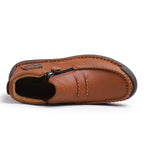 ⏰Limited Time Sale 70% OFF-Men’s Handmade Premium Leather Slip-On Driving Boots – Wide Toe, Arch Support, Waterproof, Pressure Relief, Non-Slip Sole for Casual, Travel & Outdoor
