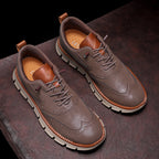 Men's Orthopedic Arch Support Casual Shoes - Handcrafted, Waterproof, Non-Slip, Comfortable Work Shoes, Durable For 5 Years