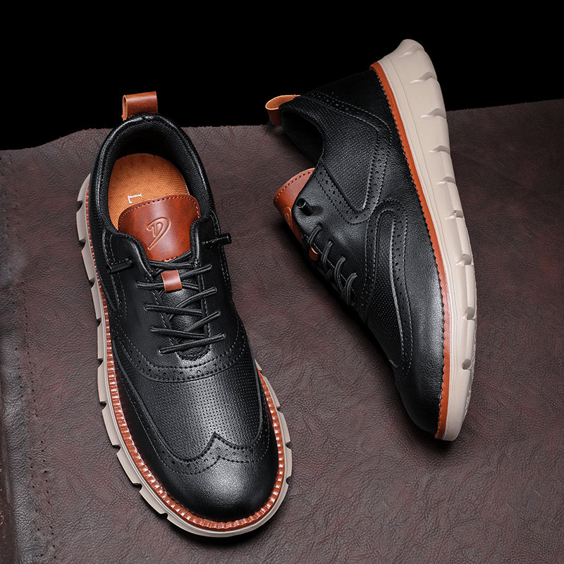 Men's Orthopedic Arch Support Casual Shoes - Handcrafted, Waterproof, Non-Slip, Comfortable Work Shoes, Durable For 5 Years
