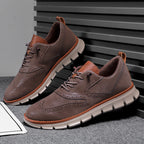 Men's Orthopedic Arch Support Casual Shoes - Handcrafted, Waterproof, Non-Slip, Comfortable Work Shoes, Durable For 5 Years