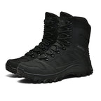 Men's Orthopedic Walking Boots - Built-In Arch Support; Waterproof Leather Upper; Wide Toe; Non-Slip; Ankle Support; Scratch&Smash&Puncture Resistant; Comfortable Hiking Boots