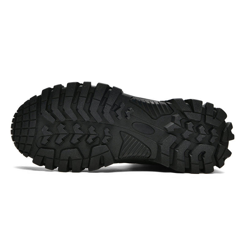 Men's Orthopedic Walking Boots - Built-In Arch Support; Waterproof Leather Upper; Wide Toe; Non-Slip; Ankle Support; Scratch&Smash&Puncture Resistant; Comfortable Hiking Boots