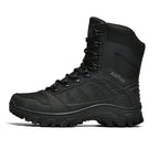 Men's Orthopedic Walking Boots - Built-In Arch Support; Waterproof Leather Upper; Wide Toe; Non-Slip; Ankle Support; Scratch&Smash&Puncture Resistant; Comfortable Hiking Boots