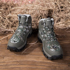 Men's Orthopedic Walking Boots - Built-In Arch Support; Ankle Support; Waterproof Leather Upper; Wide Toe; Non-Slip; Anti-Wear; Comfortable Hiking Boots
