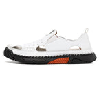 Men's Orthopedic Walking Shoes - Built-In Arch Support; Premium Leather Upper; Wide Toe; Non-Slip; Comfortable Work Shoes