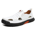 Men's Orthopedic Walking Shoes - Built-In Arch Support; Premium Leather Upper; Wide Toe; Non-Slip; Comfortable Work Shoes