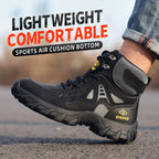 Men’s Steel Toe Orthotic Work Boots – Puncture-Resistant, Waterproof, Non-Slip, All-Day Comfort