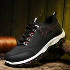 Men's Waterproof Puncture-Resistant Round-Toe Orthopedic Walking Hiking Shoes