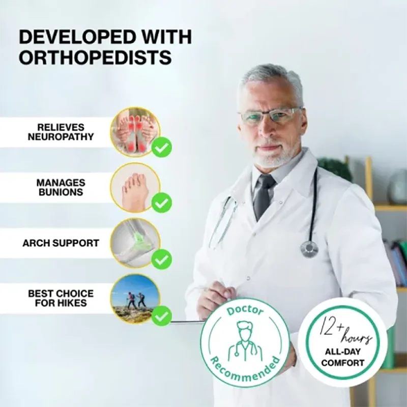 Men’s Orthopedic Motorcycle Handmade Boot–Pressure Relief, Waterproof, Slip-Resistant, Wide Toe, Arch&Ankle Support