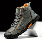 (🎁#2 Best Seller) Men's Handmade Leather Boots Waterproof Arch Support Spacious Toe Box