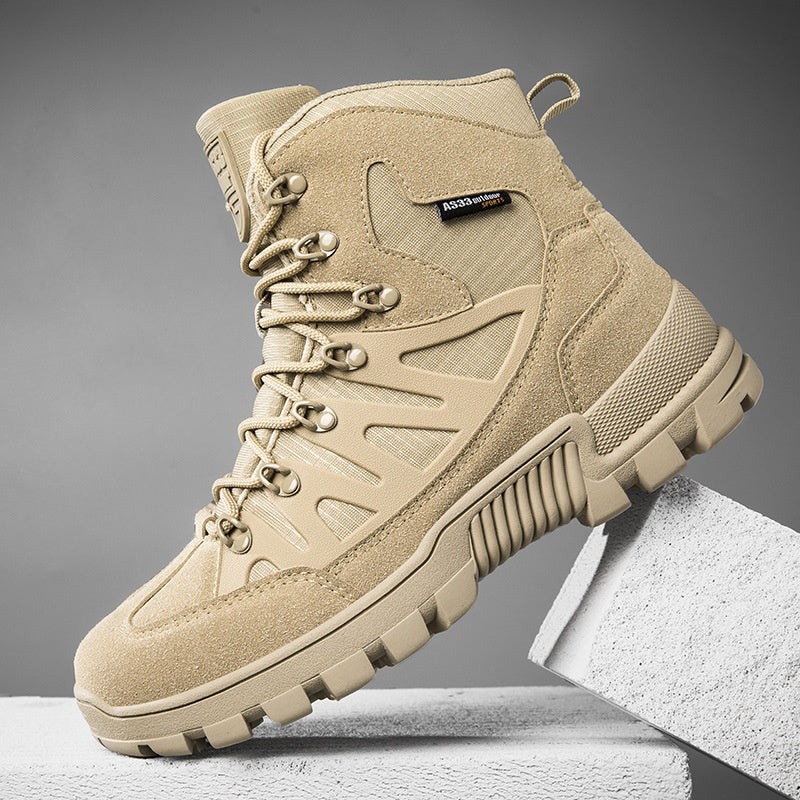 Men’s Orthopedic Safety Boots with Arch & Ankle Support – Waterproof & Anti-Puncture