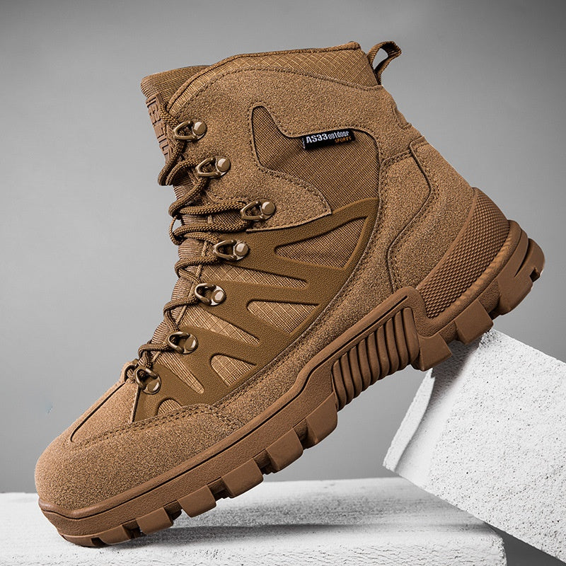 Men’s Orthopedic Safety Boots with Arch & Ankle Support – Waterproof & Anti-Puncture