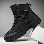 Men’s Orthopedic Safety Boots with Arch & Ankle Support – Waterproof & Anti-Puncture