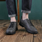 Men’s Handcrafted Leather Business Shoes – Arch Support, Height Increasing & Wide Toe Box