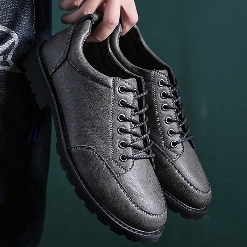 Men’s Handcrafted Leather Business Shoes – Arch Support, Height Increasing & Wide Toe Box