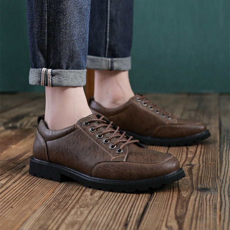 Men’s Handcrafted Leather Business Shoes – Arch Support, Height Increasing & Wide Toe Box