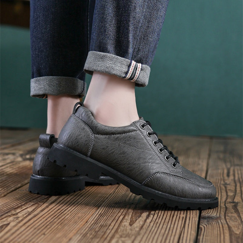 Men’s Handcrafted Leather Business Shoes – Arch Support, Height Increasing & Wide Toe Box