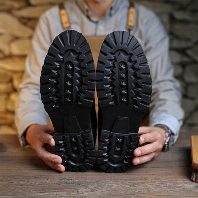 Men’s Handcrafted Leather Business Shoes – Arch Support, Height Increasing & Wide Toe Box