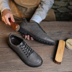 Men’s Handcrafted Leather Business Shoes – Arch Support, Height Increasing & Wide Toe Box