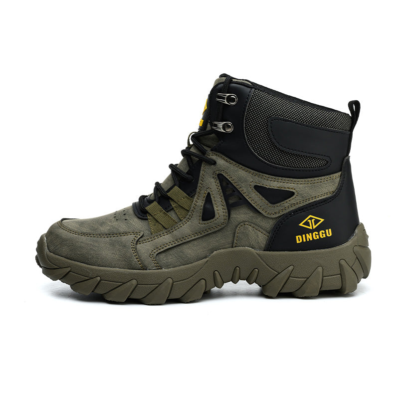 Men’s Steel Toe Orthotic Work Boots – Puncture-Resistant, Waterproof, Non-Slip, All-Day Comfort