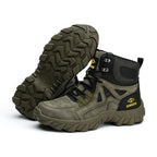 Men’s Steel Toe Orthotic Work Boots – Puncture-Resistant, Waterproof, Non-Slip, All-Day Comfort