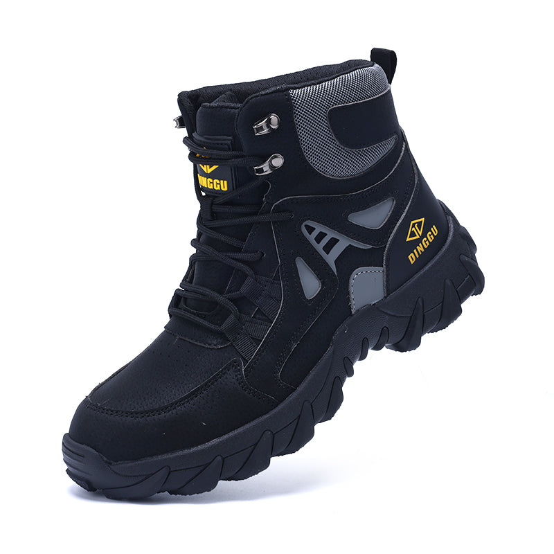 Men’s Steel Toe Orthotic Work Boots – Puncture-Resistant, Waterproof, Non-Slip, All-Day Comfort