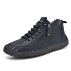 ⏰Limited-Time 70% OFF– Men’s Handmade Leather Work Boots – All-Day Comfort, Slip-Resistant, Wide Toe with Arch& Ankle Support