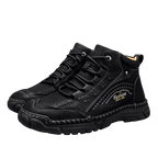 ⏰Limited-Time 70% OFF – Men’s Handmade Orthopedic Leather Boots – Wide Toe Box, Waterproof, Arch Support & Pressure Relief