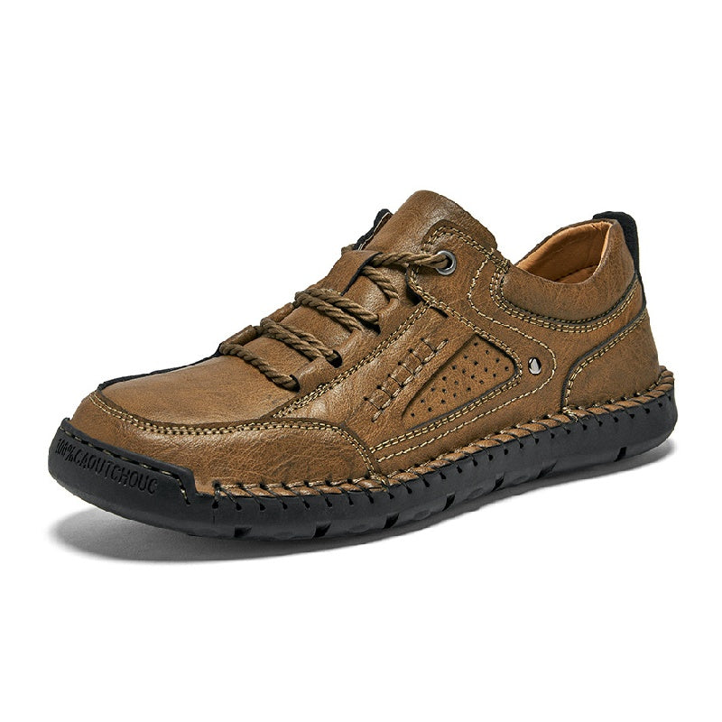 ⏰Limited-Time 70% OFF– Men’s Handmade Orthopedic Leather Shoes  Wide Toe Box, Waterproof, Arch Support & Pressure Relief