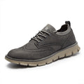 💥 12 HOURS. NO PAIN. – Men’s Vintage Leather Oxford Sneakers – Lightweight, Breathable, Arch Support, Flexible Non-Slip Sole