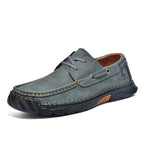 (💥Top Rated Choice)  Men’s Orthopedic Premium Handmade Leather Boat Shoes – Pressure Relief, Waterproof, Slip-Resistant, Wide Toe, Arch&Ankle Support for Everyday & Travel