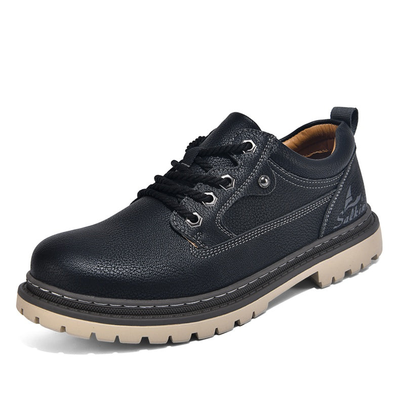 Men’s Durable Orthopedic  Leather Hiking Shoes – Waterproof, Slip-Resistant, Arch Support, Comfortable for All-Day Wear