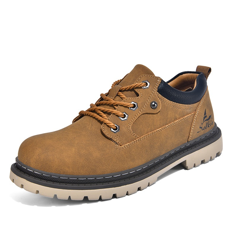 Men’s Durable Orthopedic  Leather Hiking Shoes – Waterproof, Slip-Resistant, Arch Support, Comfortable for All-Day Wear