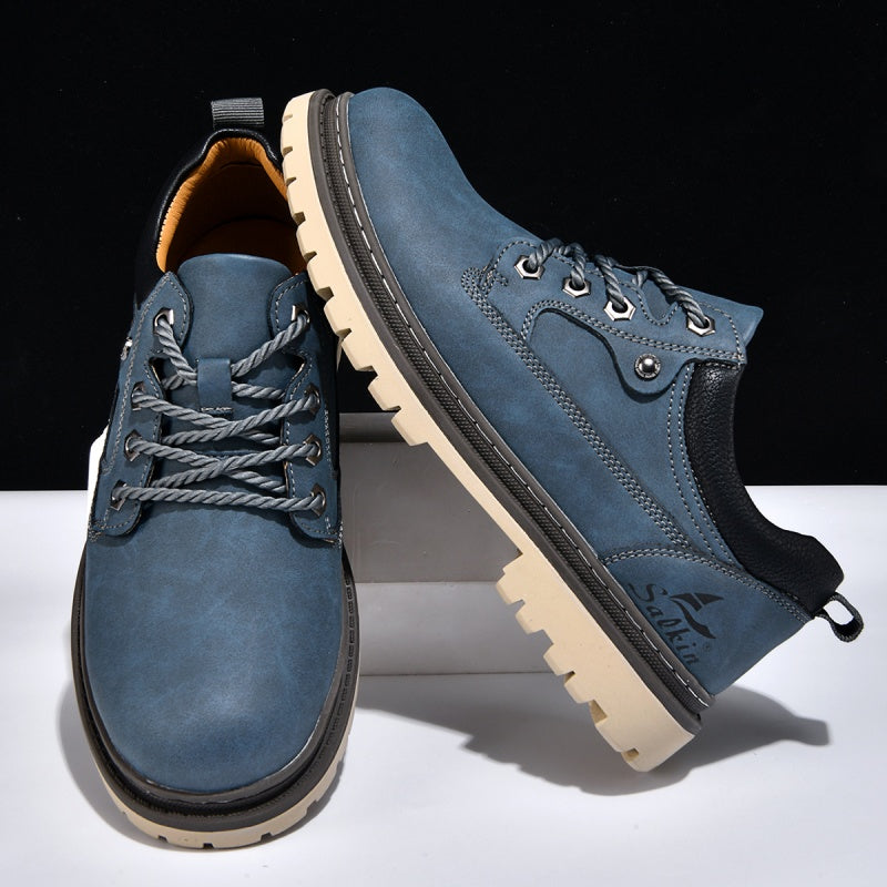 Men’s Durable Orthopedic  Leather Hiking Shoes – Waterproof, Slip-Resistant, Arch Support, Comfortable for All-Day Wear