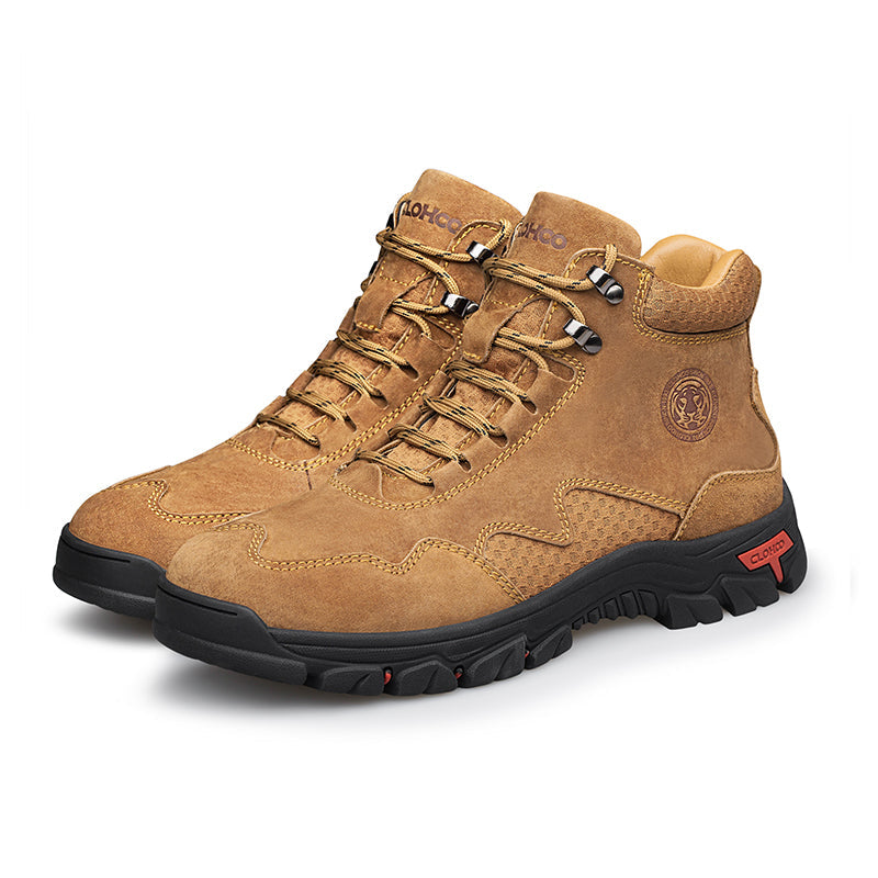 ⏰Limited-Time 70% OFF – Men’s Orthopedic Handmade Leather Driving Boots–Pressure Relief, Waterproof, Slip-Resistant, Wide Toe, Arch&Ankle Support for Everyday