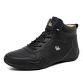 (⏰Last Day 70% OFF🔥) Men’s Mid-Top Leather Boots – Slip-On, Lightweight & Shock-Absorbing for Warehouse Work, Driving & Everyday Comfort, Durable for 3 years