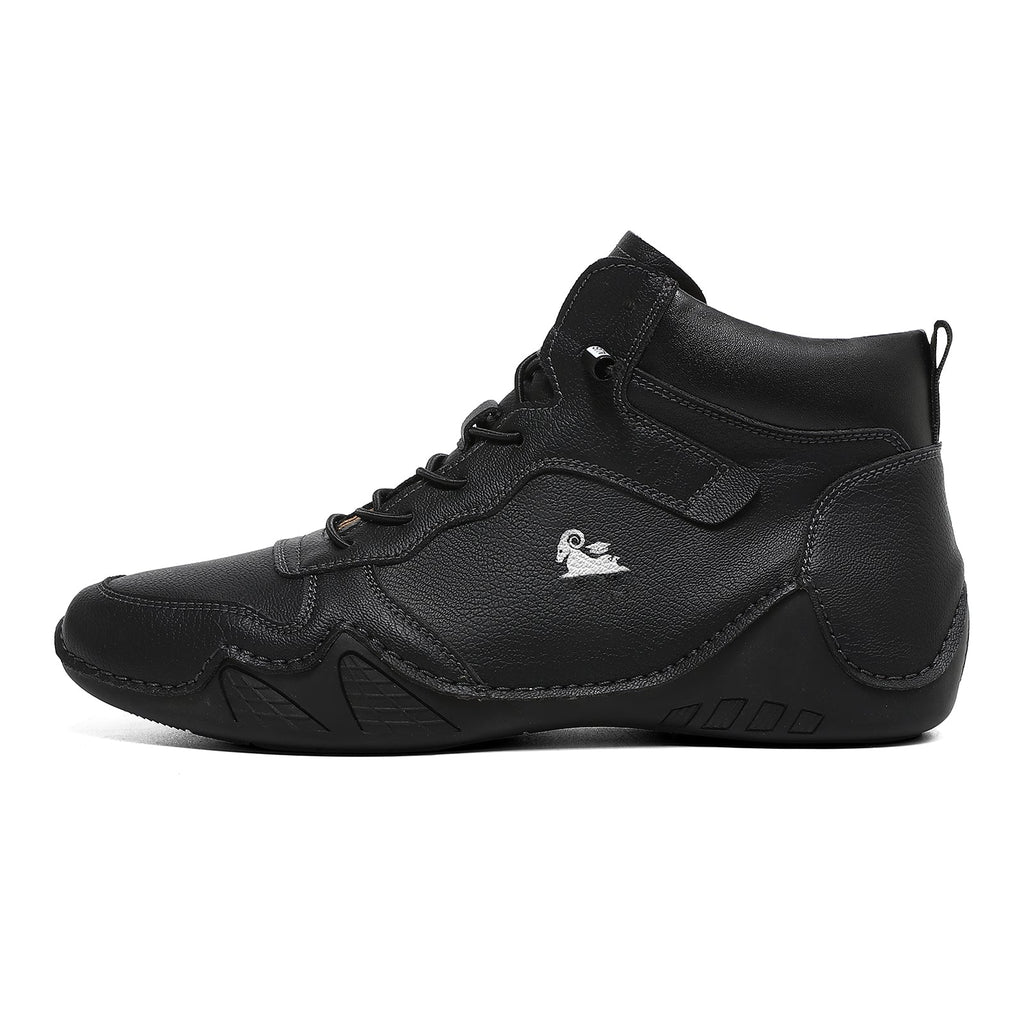 (⏰Last Day 70% OFF🔥) Men’s Mid-Top Leather Boots – Slip-On, Lightweight & Shock-Absorbing for Warehouse Work, Driving & Everyday Comfort, Durable for 3 years