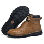 (⏰ Limited Time Sale 70% OFF 🔥) Men’s Premium Leather Work & Outdoor Boots – Full-Grain Embossed Leather, Slip-Resistant Rubber Outsole, Abrasion-Proof, Lightweight Flex, All-Day Comfort