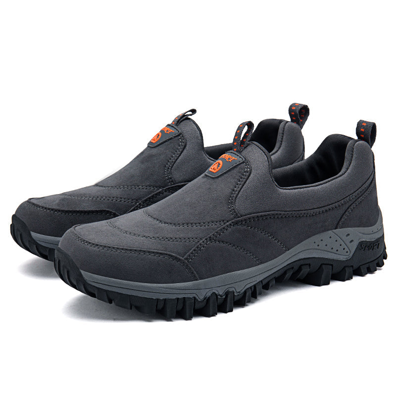 (⏰Last Day 70% OFF🔥) Veteran-Recommended Men's Slip-On Work Shoes – Cushioned Comfort, Arch Support, Non-Slip, Lightweight, All-Day Stability