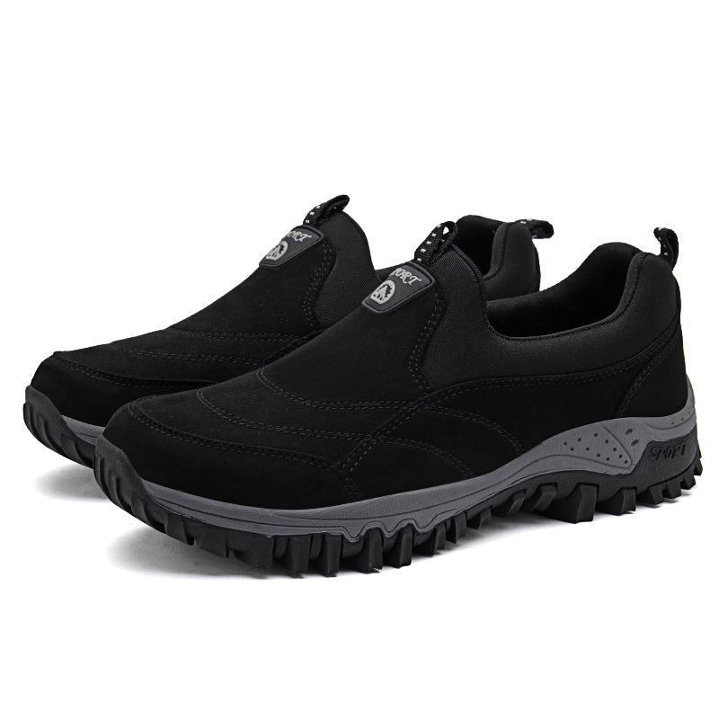 (⏰Last Day 70% OFF🔥) Veteran-Recommended Men's Slip-On Work Shoes – Cushioned Comfort, Arch Support, Non-Slip, Lightweight, All-Day Stability