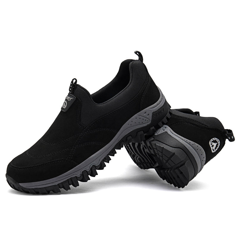 (⏰Last Day 70% OFF🔥) Veteran-Recommended Men's Slip-On Work Shoes – Cushioned Comfort, Arch Support, Non-Slip, Lightweight, All-Day Stability