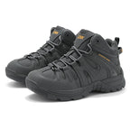 (🔥Last Day Promotion 70% OFF 🎁) Men’s Leather Hiking and Work Boots, Waterproof Lightweight Orthopedic Comfort, Slip Resistant Anti Puncture, Shock Absorbing Arch and Ankle Support, for Wet Trails Construction and Long Walks