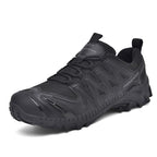 Men’s Lightweight Hiking/Work Shoes — Multi-Terrain Slip-Resistant, Breathable Quick-Dry Mesh, Shock-Absorbing Arch Support, Wide Protective Toe & Ankle Support
