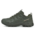 Men’s Lightweight Hiking/Work Shoes — Multi-Terrain Slip-Resistant, Breathable Quick-Dry Mesh, Shock-Absorbing Arch Support, Wide Protective Toe & Ankle Support