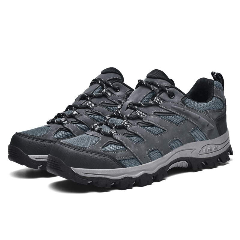 Men's Outdoor Hiking Work Boots - Slip-Resistant & Abrasion-Proof for Mountain/Construction