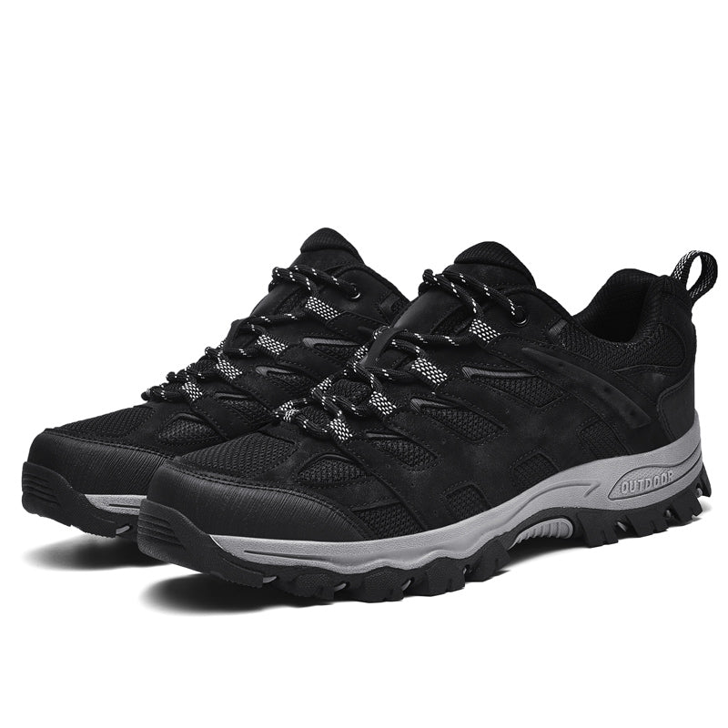 Men's Outdoor Hiking Work Boots - Slip-Resistant & Abrasion-Proof for Mountain/Construction